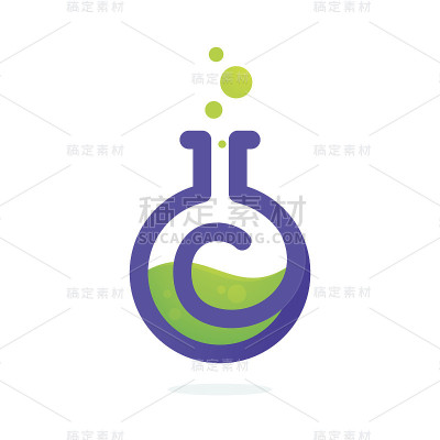 实验室烧杯中的字母C图标。