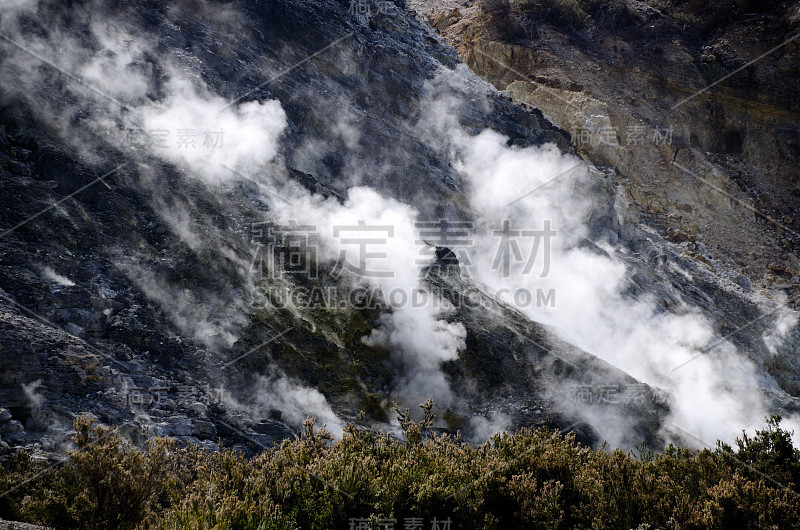 在火山口抽烟