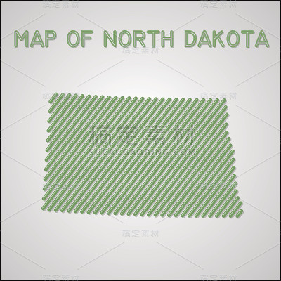 北达科他州地图