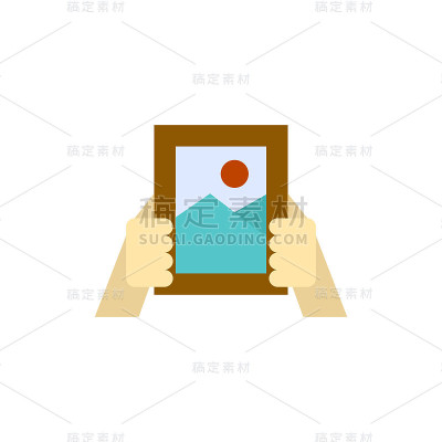 平面图标-手持绘画