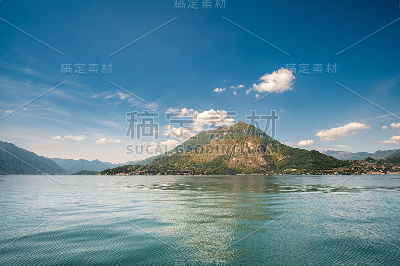 科莫湖风景，意大利。