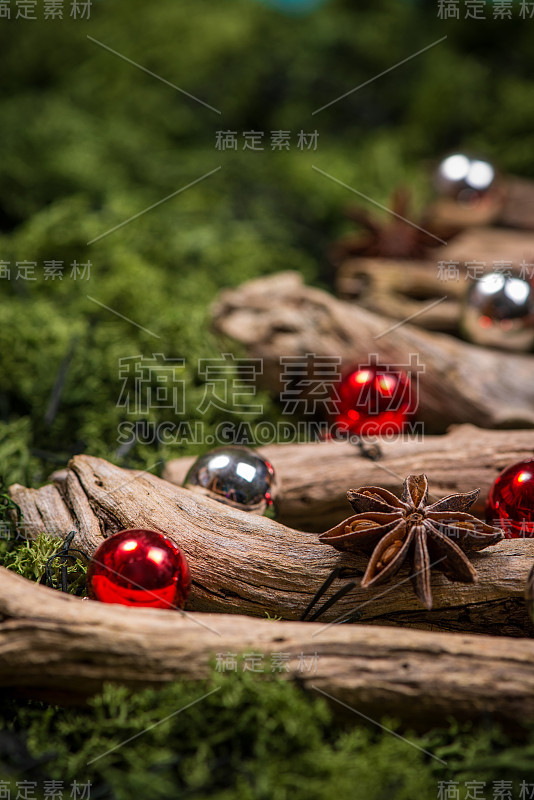 八角星在圣诞节装饰