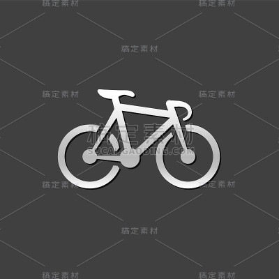 金属图标-轨道自行车