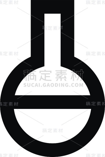 体积瓶矢量图标