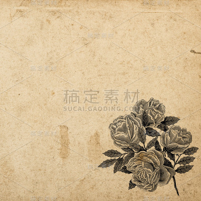 复古旧纸纹理背景剪纸工艺剪贴簿
