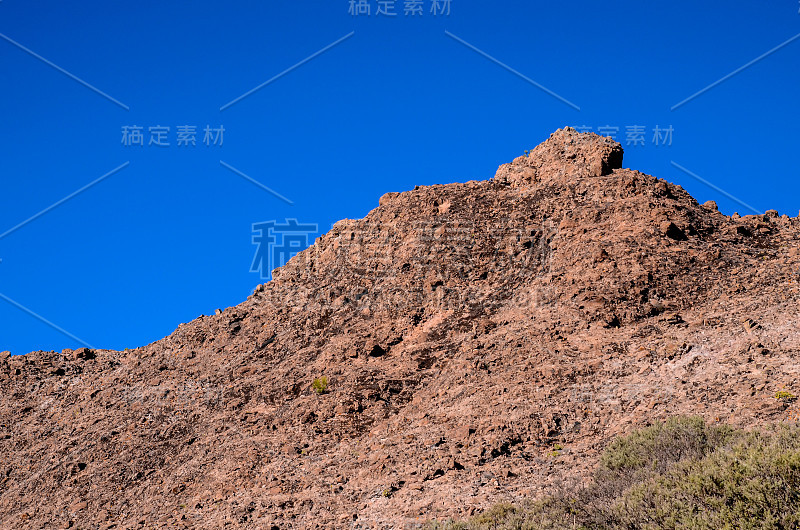 大加纳利岛的火山岩玄武岩地层