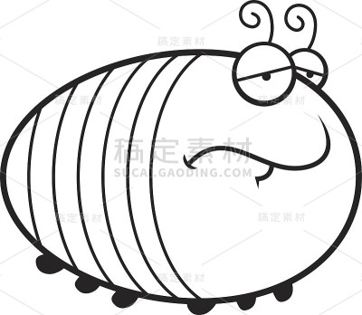 悲伤的卡通Grub