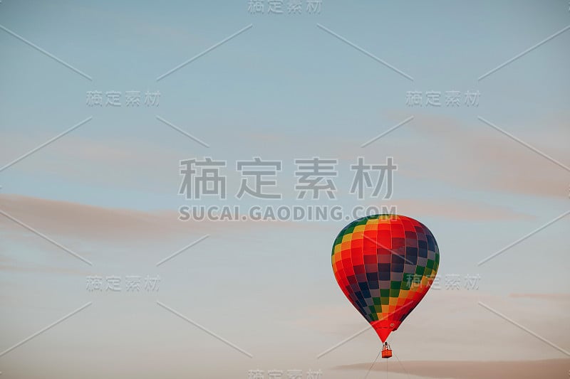 热气球的天空背景