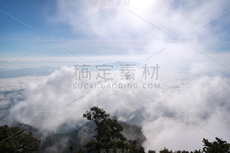 从Doi Luang Chiang Dao看到的风景。