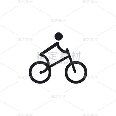 自行车模板向量
