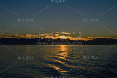日落在格陵兰岛