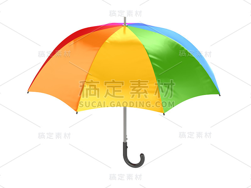 五彩缤纷的雨伞