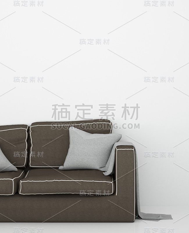 酒店内部的放松空间3d渲染和
