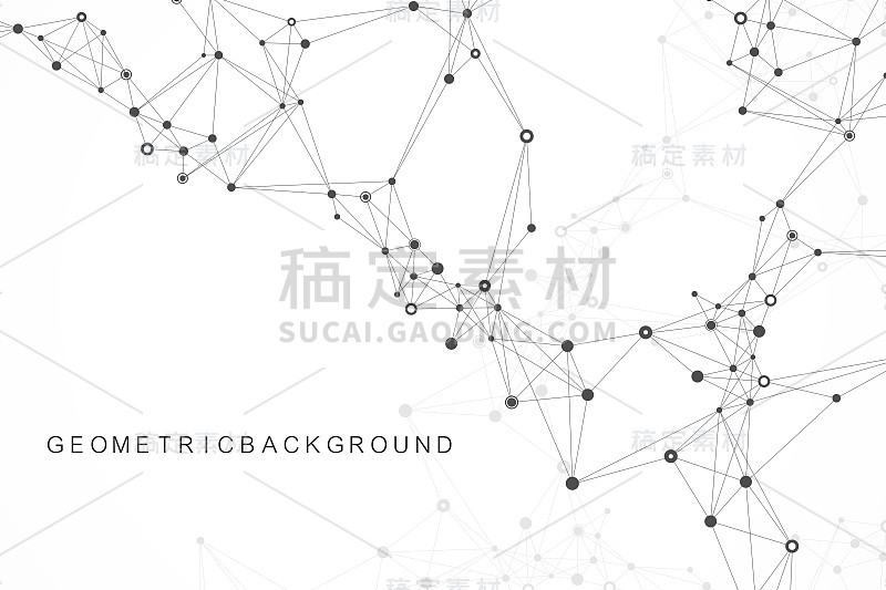 纳米技术的抽象背景。网络技术的概念。人工智能，虚拟现实，仿生学，机器人技术，全球网络，微处理器，纳米