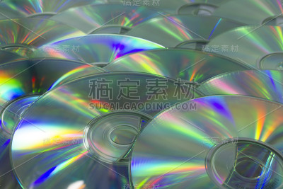 彩色光Dvd表面