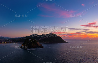 拉孔查湾、圣克拉拉岛和尤斯卡迪的多诺斯蒂亚-圣塞巴斯蒂安市的伊格尔多山