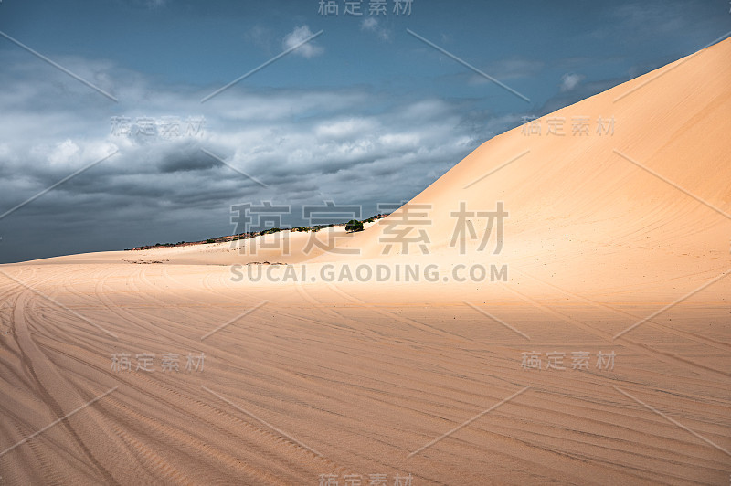 风景沙丘在越南的Muine沙漠