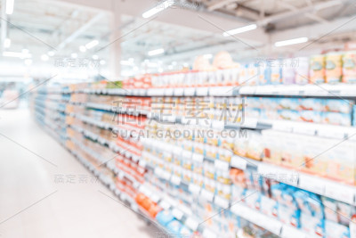 模糊的背景抽象模糊购物中心商店内部。