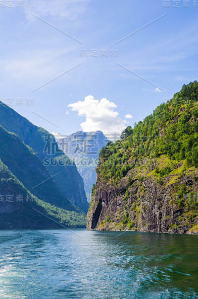 挪威索格尼峡湾的美妙景色
