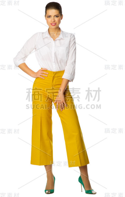 年轻的女商人孤立