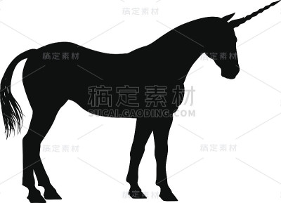 独角兽轮廓