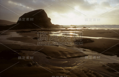 窒息海滩低潮