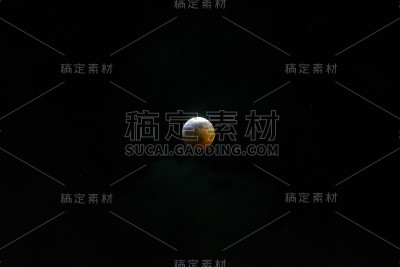 超级血月与暗橙色