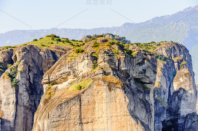 希腊塞萨利迈特拉山的修道院建筑群。联合国教科文组织世界遗产