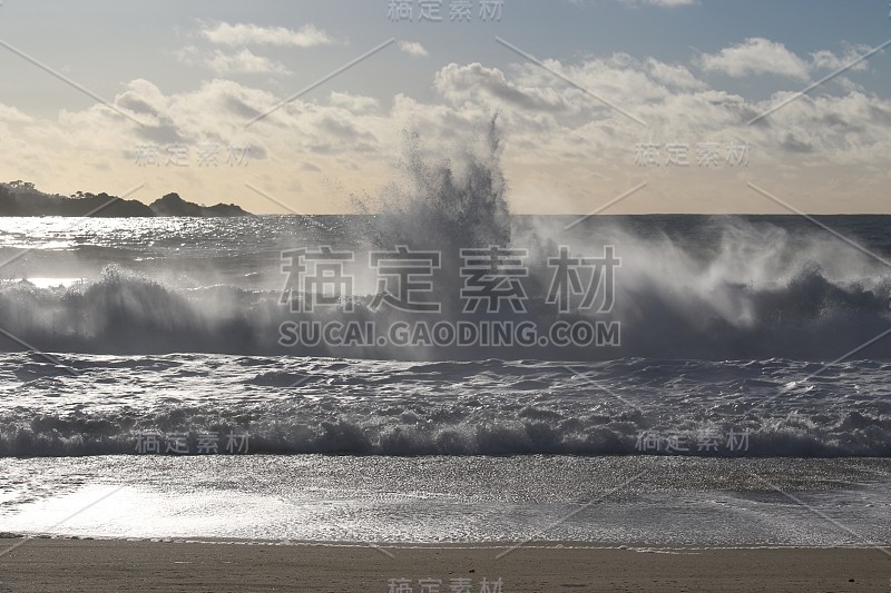 蒙特利:海滩和海洋