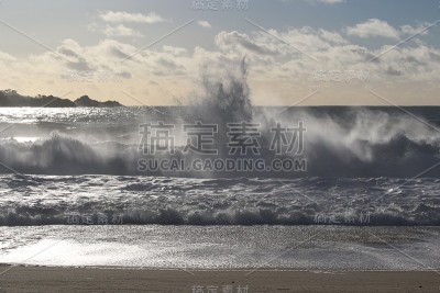 蒙特利:海滩和海洋