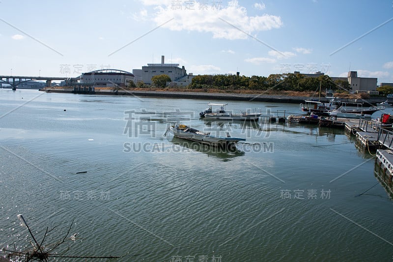 广岛县沿河景观