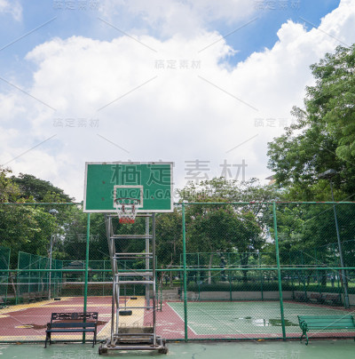 曼谷公共公园篮球场