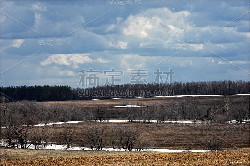 春色山水，最后一场雪，俄鞑靼斯坦