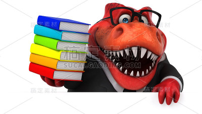 有趣的Trex - 3D插图