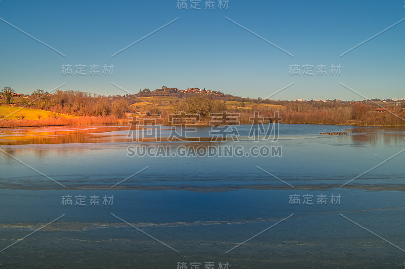 乡村景观，都灵山的全景