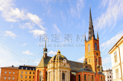利达霍尔姆教堂，利达霍尔曼(“骑士岛”)，老城，斯德哥尔摩，瑞典。