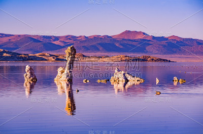 Mono Salt湖，美国，加利福尼亚，Bodie