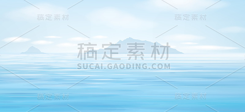 向量蓝色的大海。