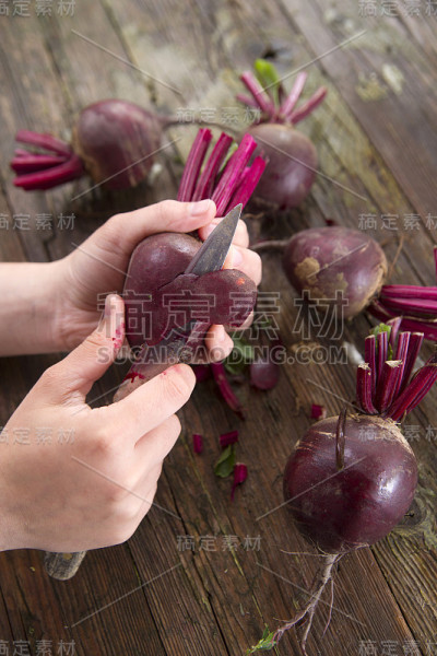 皮的甜菜根
