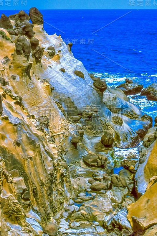 和平岛台湾海岸独特的岩石构造