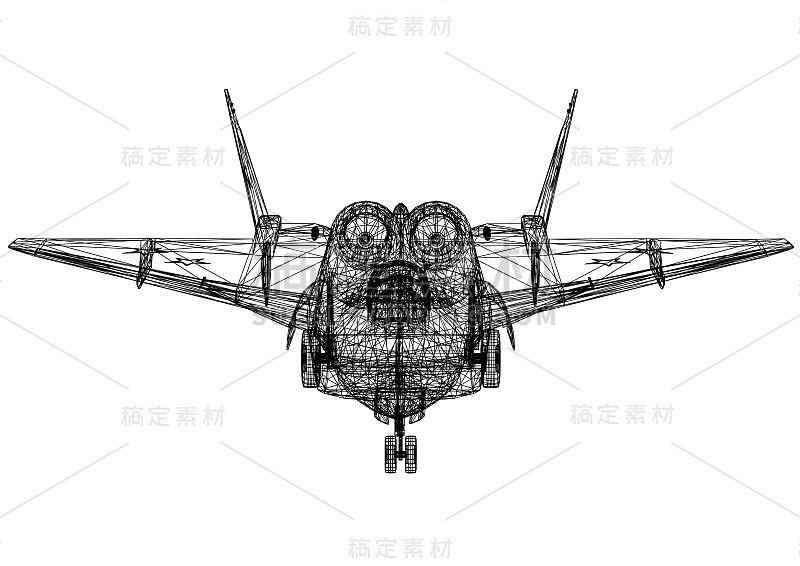 军用战斗机蓝图