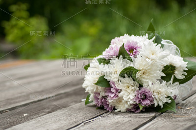紫苑婚礼花束