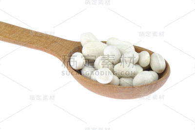 木勺里的白豆