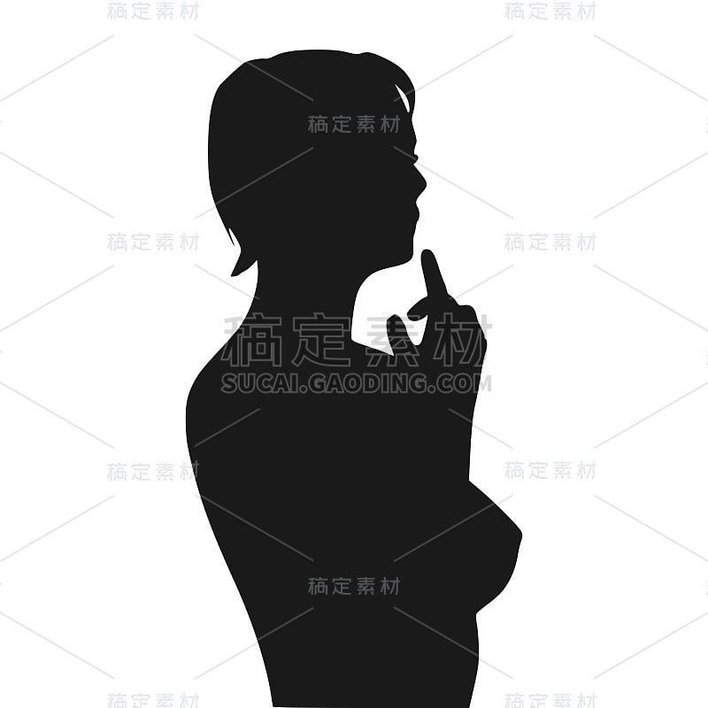 迷惑女人的轮廓