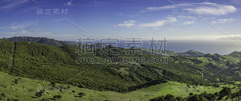 西班牙安达卢西亚的格拉萨莱马山脉马德里瓜拉斯的风景。