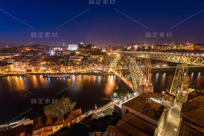路易斯I桥的夜景