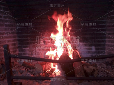 壁炉的火