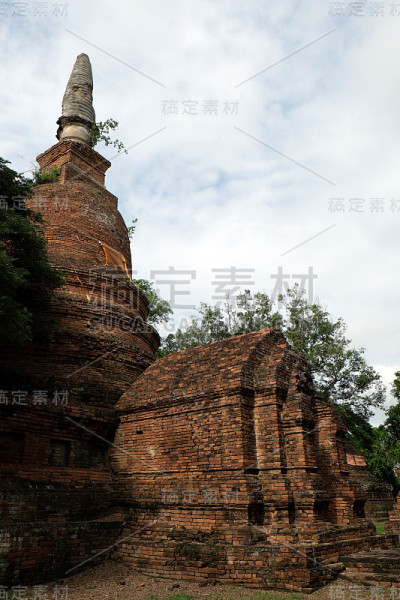 琅阁寺历史公园在那空Chum Kamphaeng Phet, T