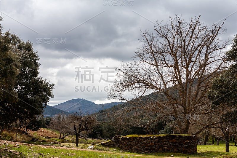 托莱多山的风景。