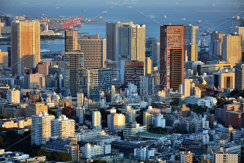 大东京地区建筑密集，城市景观